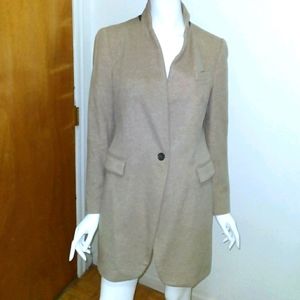 COPY - ZARA WOMENS WOOL & ANGORA BLEND DRIVING COAT